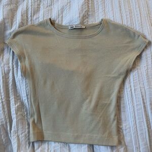 beige zara top